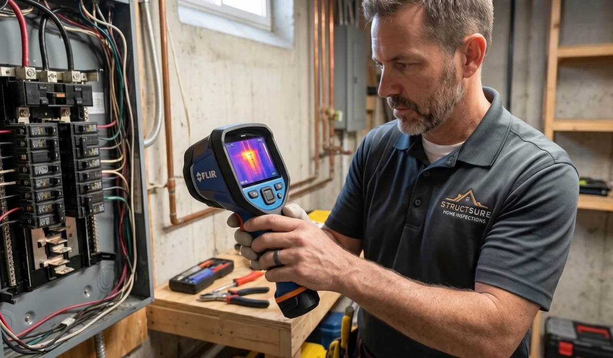 Thermal imaging inspection on a newer custom build on Richibucto Road, New Brunswick