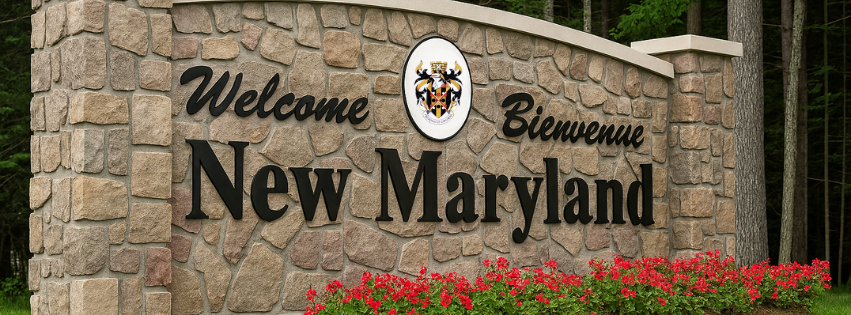 Welcome to New Maryland sign - home inspection services for New Maryland properties